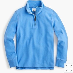 Kids' half-zip cotton popover